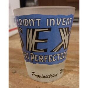PROVENCETOWN MA Shot Glass, Souvenir Shot Glasses, State Souvenir Glasses, #1